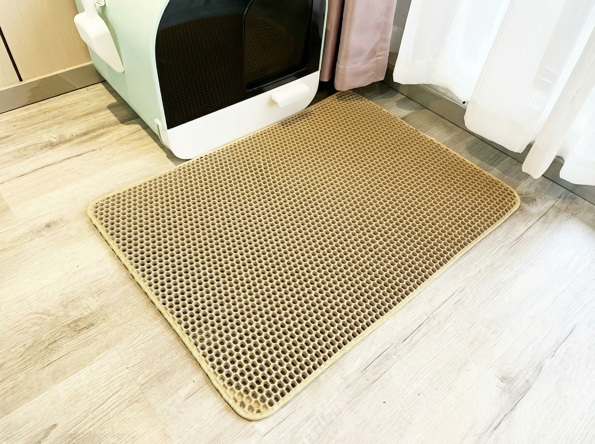 Tapis de Litière Élégant - Propreté et Style!